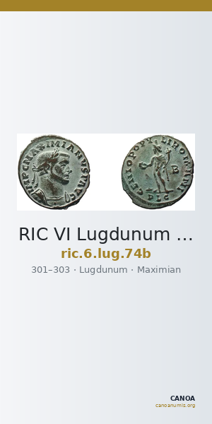 RIC VI Lugdunum 74b — CANOA