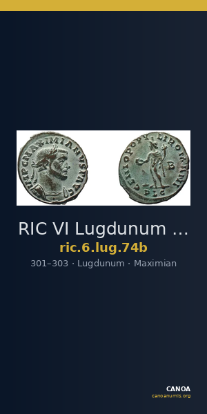 RIC VI Lugdunum 74b — CANOA