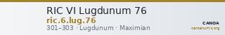 RIC VI Lugdunum 76 — CANOA