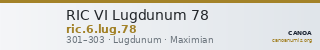 RIC VI Lugdunum 78 — CANOA