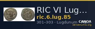 RIC VI Lugdunum 85 — CANOA