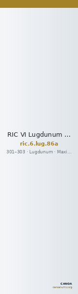 RIC VI Lugdunum 86a — CANOA