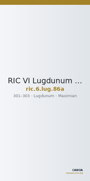 RIC VI Lugdunum 86a — CANOA