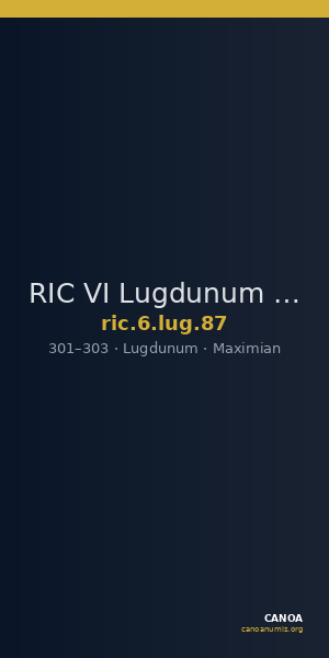 RIC VI Lugdunum 87 — CANOA