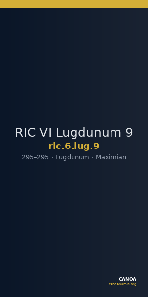 RIC VI Lugdunum 9 — CANOA