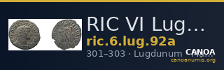 RIC VI Lugdunum 92a — CANOA