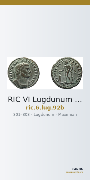 RIC VI Lugdunum 92b — CANOA