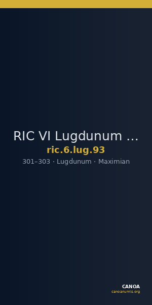 RIC VI Lugdunum 93 — CANOA