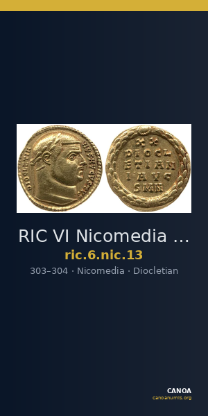 RIC VI Nicomedia 13 — CANOA