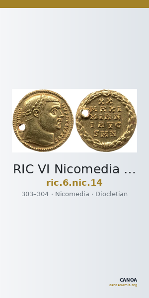 RIC VI Nicomedia 14 — CANOA