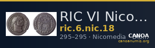 RIC VI Nicomedia 18 — CANOA