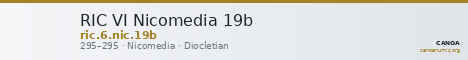 RIC VI Nicomedia 19b — CANOA