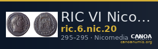 RIC VI Nicomedia 20 — CANOA