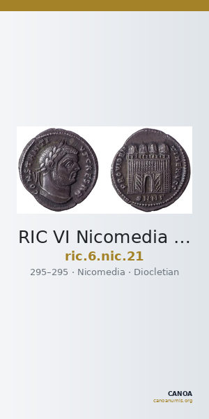 RIC VI Nicomedia 21 — CANOA