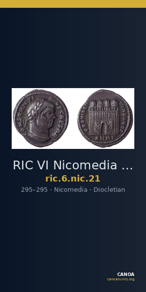 RIC VI Nicomedia 21 — CANOA