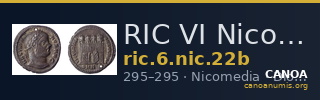RIC VI Nicomedia 22b — CANOA