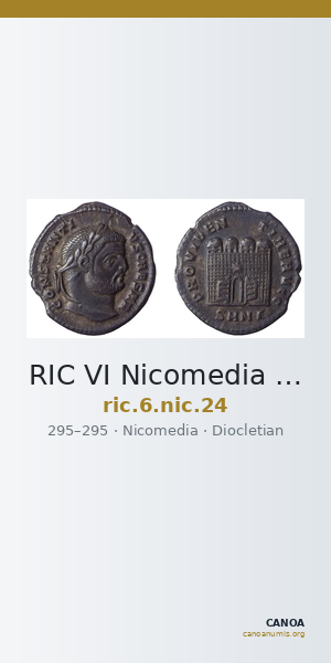 RIC VI Nicomedia 24 — CANOA