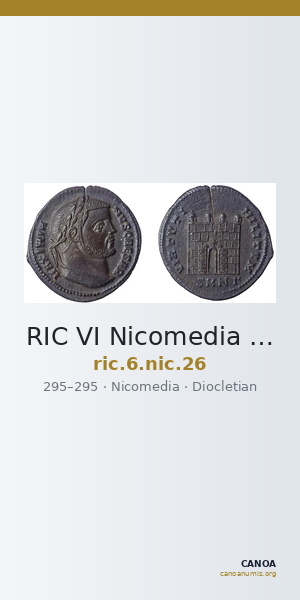 RIC VI Nicomedia 26 — CANOA