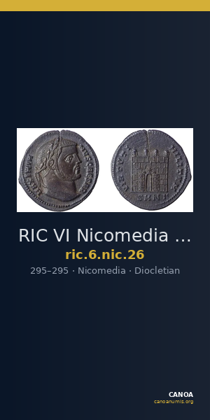 RIC VI Nicomedia 26 — CANOA