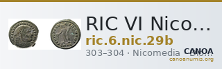 RIC VI Nicomedia 29b — CANOA