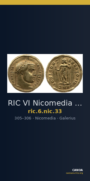 RIC VI Nicomedia 33 — CANOA
