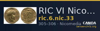 RIC VI Nicomedia 33 — CANOA