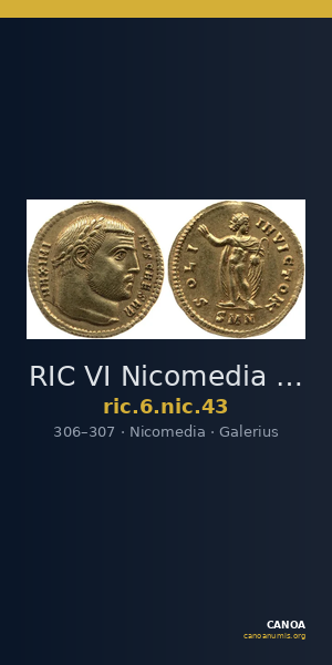 RIC VI Nicomedia 43 — CANOA