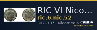 RIC VI Nicomedia 52 — CANOA