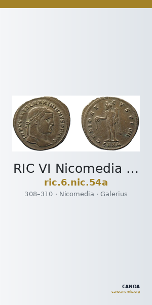RIC VI Nicomedia 54a — CANOA