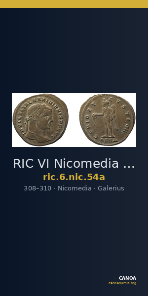 RIC VI Nicomedia 54a — CANOA