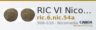 RIC VI Nicomedia 54a — CANOA