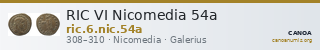 RIC VI Nicomedia 54a — CANOA