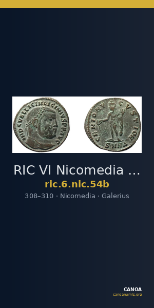 RIC VI Nicomedia 54b — CANOA