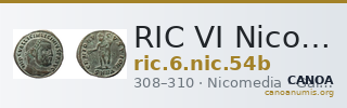 RIC VI Nicomedia 54b — CANOA