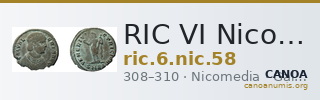 RIC VI Nicomedia 58 — CANOA