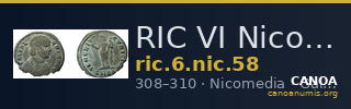 RIC VI Nicomedia 58 — CANOA