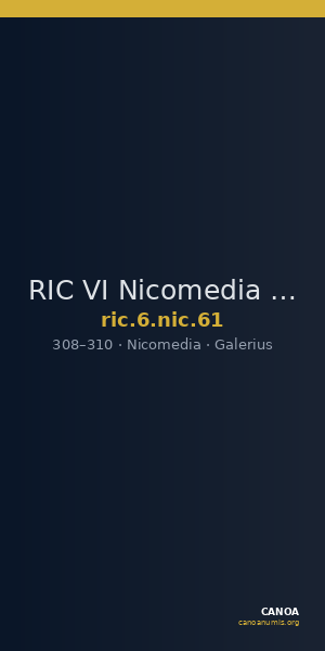 RIC VI Nicomedia 61 — CANOA