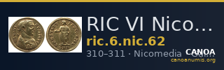 RIC VI Nicomedia 62 — CANOA