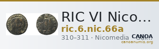 RIC VI Nicomedia 66a — CANOA