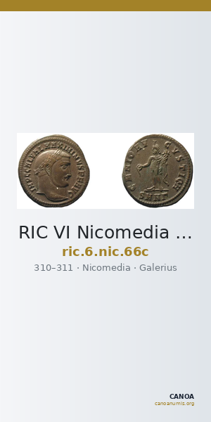 RIC VI Nicomedia 66c — CANOA