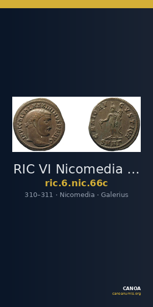 RIC VI Nicomedia 66c — CANOA
