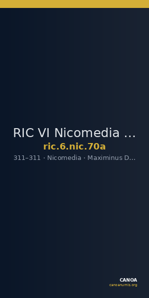 RIC VI Nicomedia 70a — CANOA