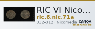 RIC VI Nicomedia 71a — CANOA