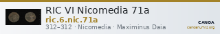 RIC VI Nicomedia 71a — CANOA