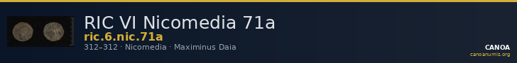 RIC VI Nicomedia 71a — CANOA