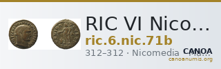 RIC VI Nicomedia 71b — CANOA