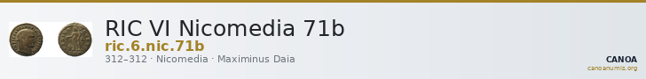 RIC VI Nicomedia 71b — CANOA