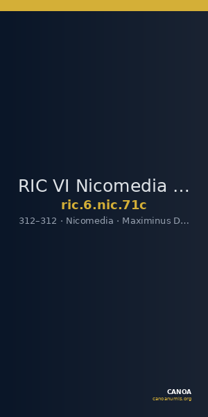 RIC VI Nicomedia 71c — CANOA
