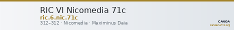 RIC VI Nicomedia 71c — CANOA