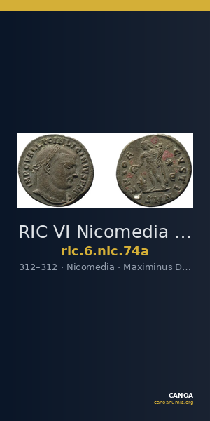 RIC VI Nicomedia 74a — CANOA